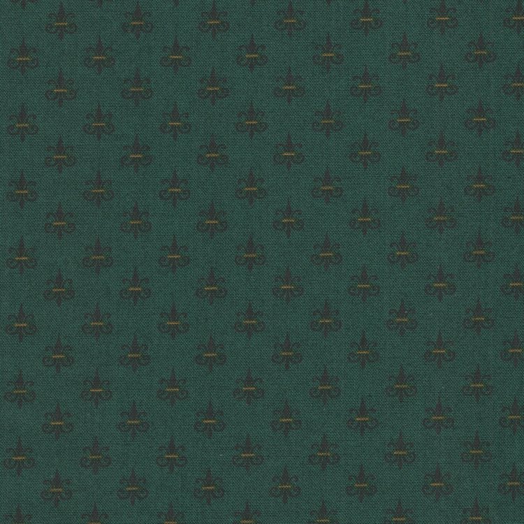 Henry Glass Fabrics Right as Rain petrol werkje