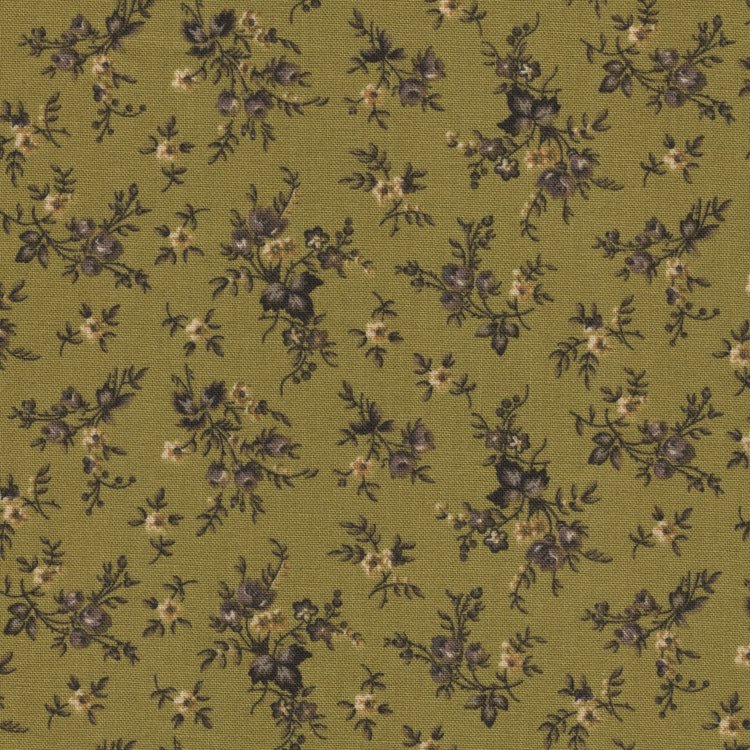 Henry Glass Fabrics Right as Rain groen takje