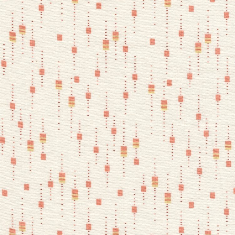 Andover Lady Tulip ecru oranje blokje