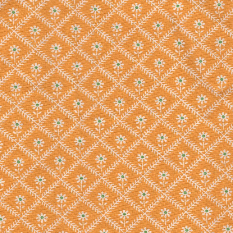 Windham Sugarcube geel wit bloemetje