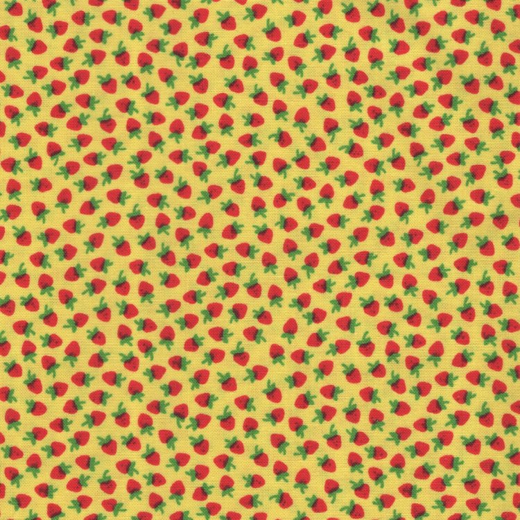 Windham Sugarcube geel rood aardbeitje