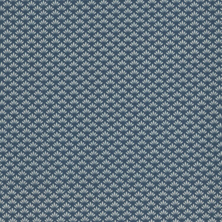 Stof a/s Nellie's Shirtings blauw werkje