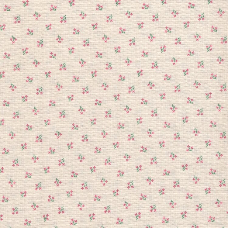 Andover Max & Louise ecru roze minibloemetje