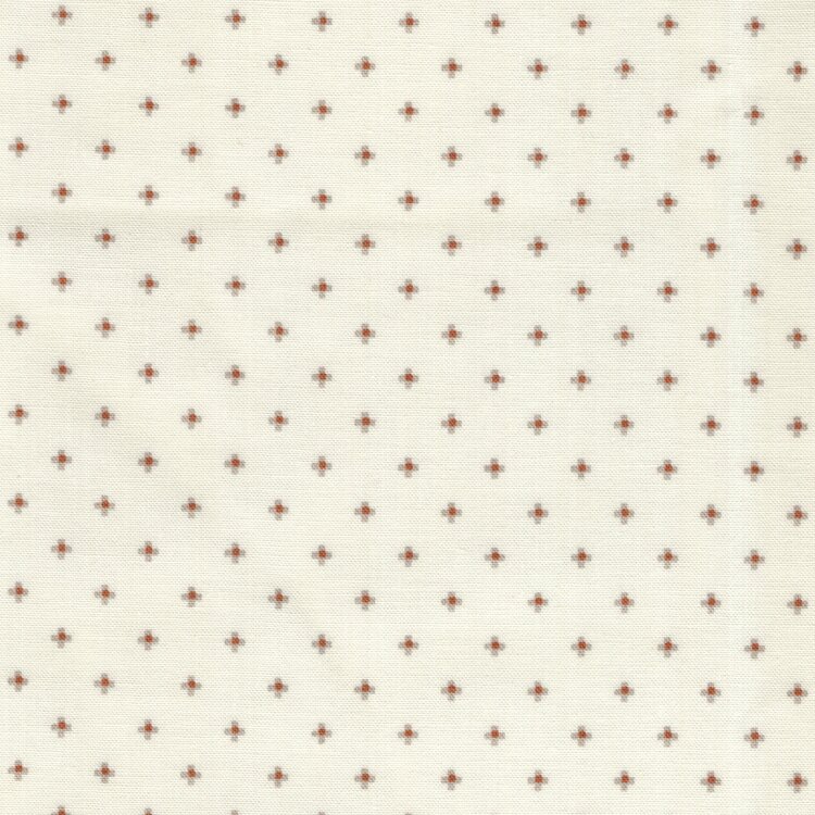 Henry Glass Harvest Hill ecru oranje/grijs kruisje