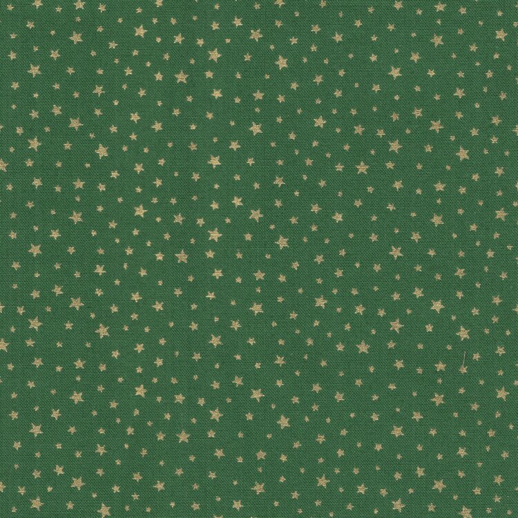 Andover Kerstseries groen gouden sterretjes