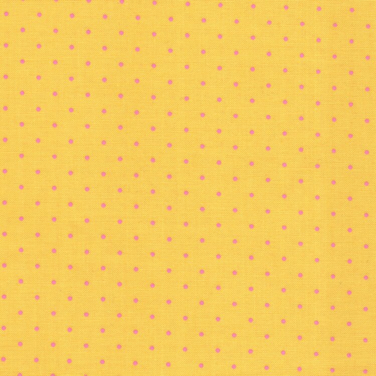 Free Spirit Tula Pink True Colors geel roze stip