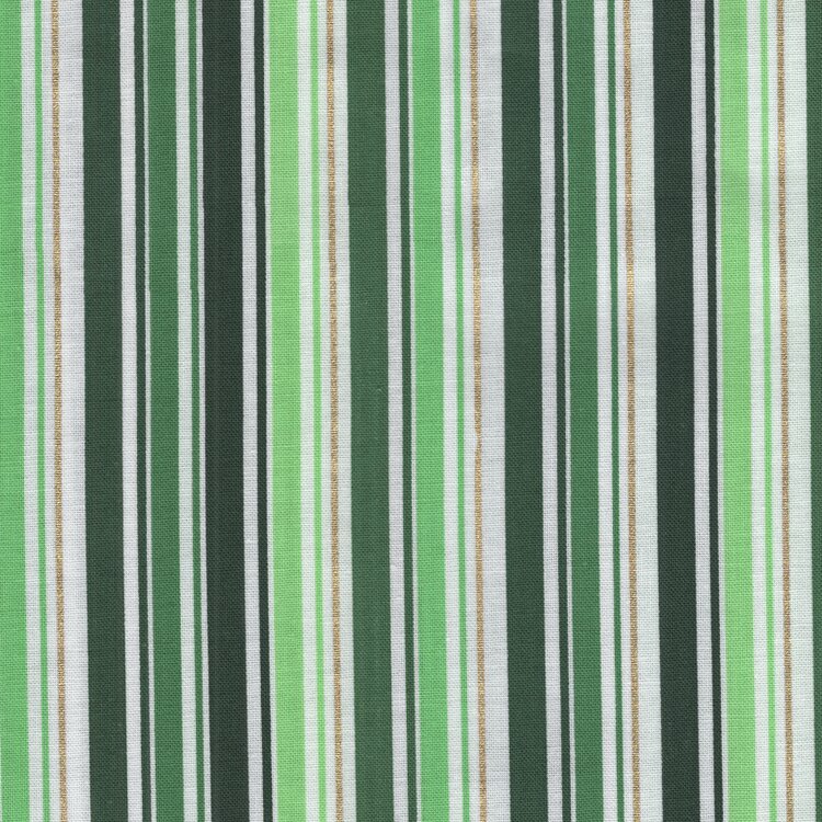 Hoffman Holiday Sweets groen goud streepje