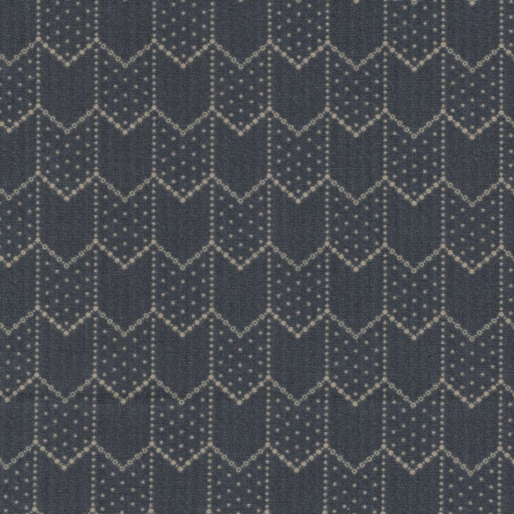 Henry Glass House on Summer Hill donker blauw geometrisch werkje