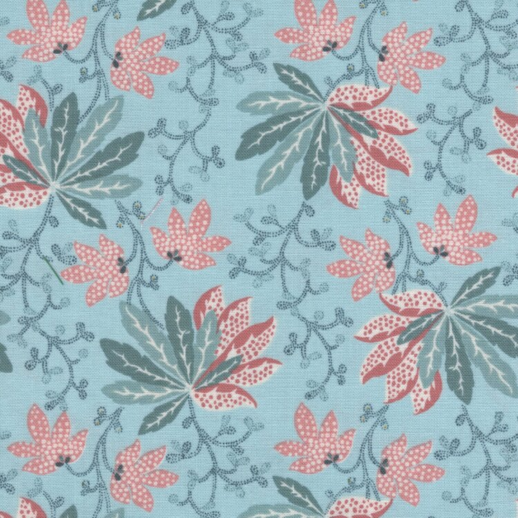 Henry Glass Bannard Hills licht blauw blad