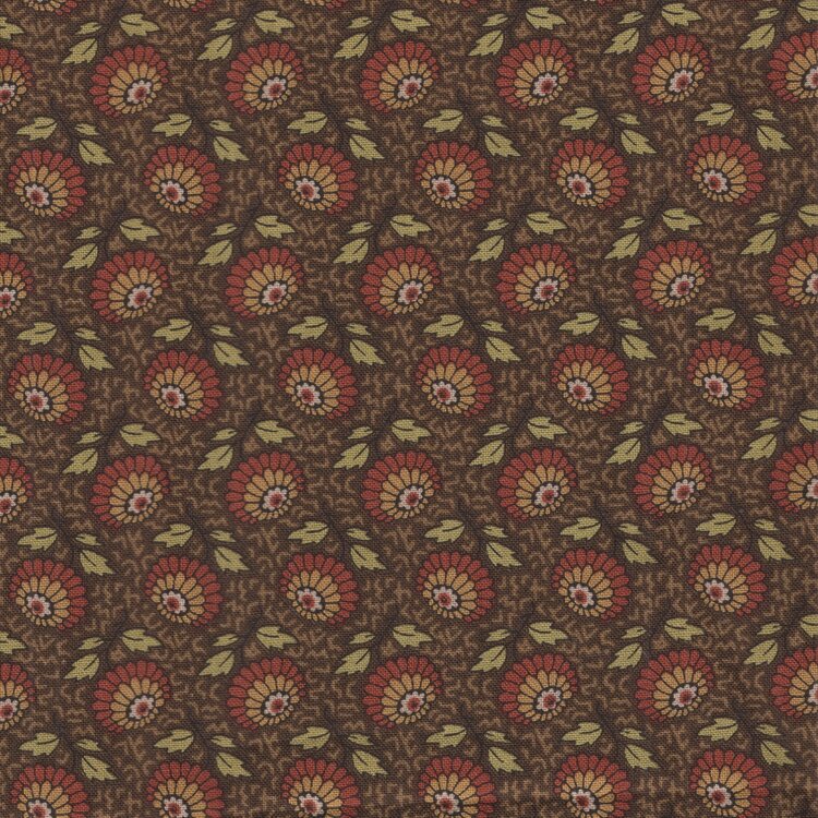 Andover Autumn Woods bruin bloemetje