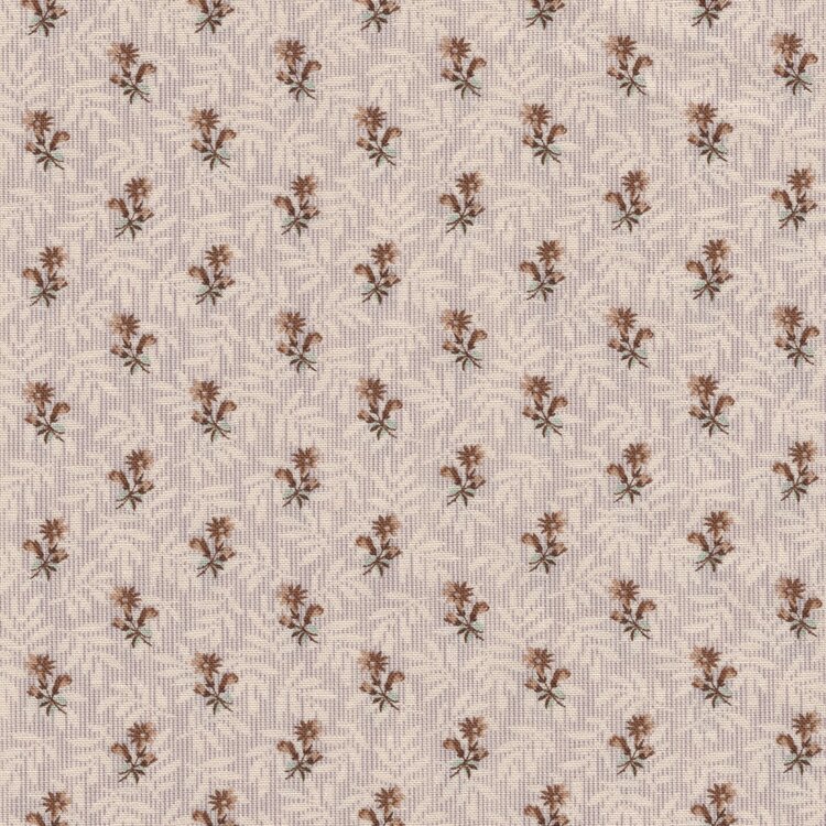 Andover Sienna lichtbruin bruin klein bloemetje