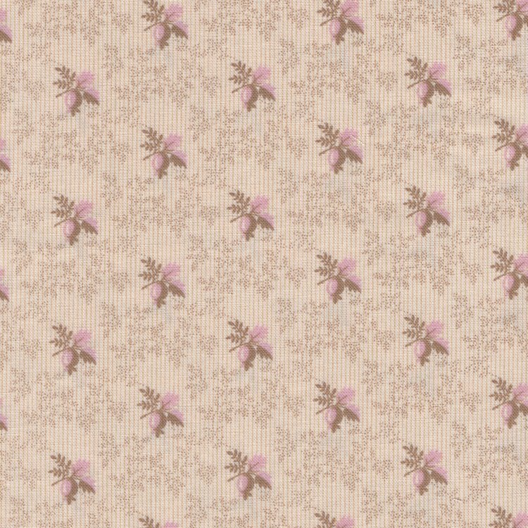 Andover Sienna ecru roze bloemetje