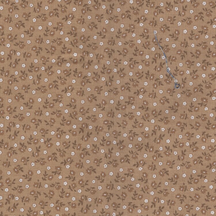 Riley Blake Home Town wit bruin wit bloemetje