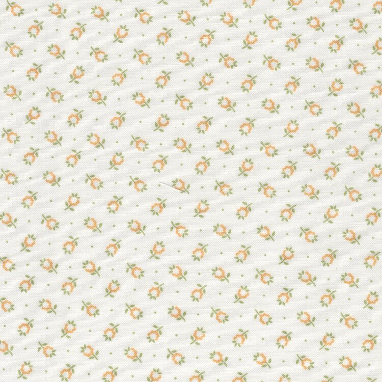 Riley Blake Home Town wit geel bloemetje