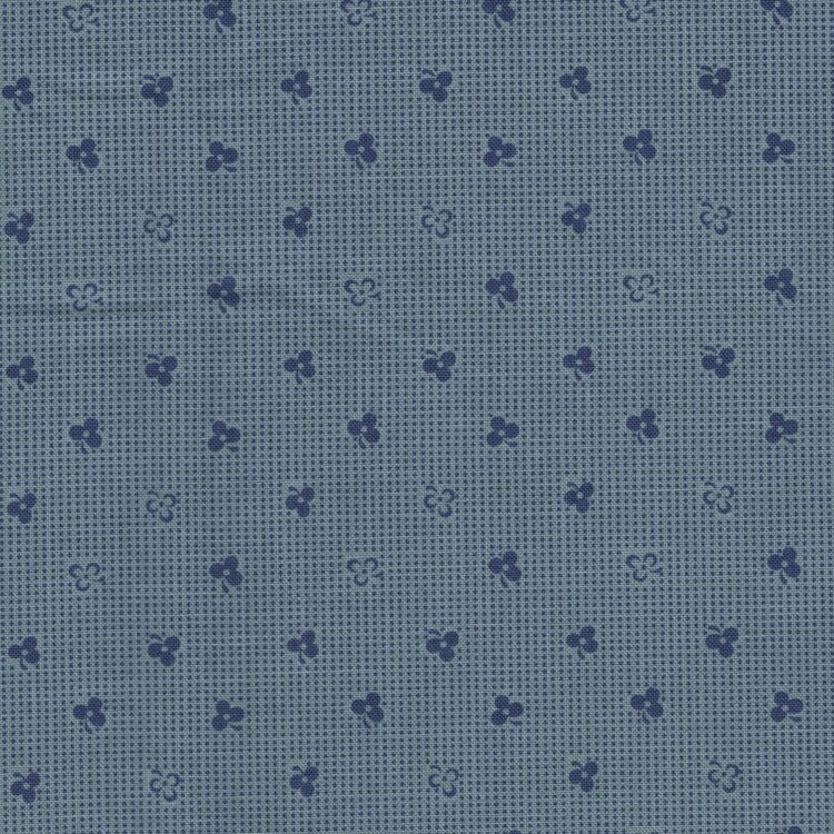 Riley Blake Home Town blauw blauw werkje