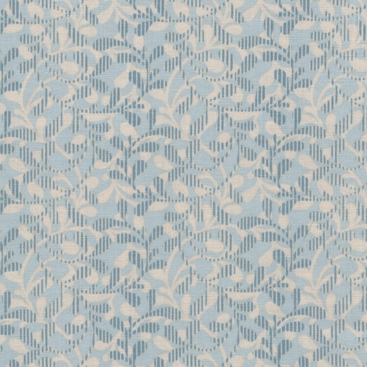 Andover Cocoa Blue lichtblauw ecru takje