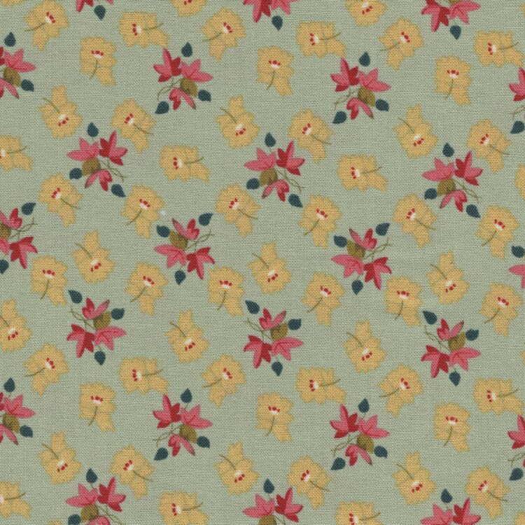 EQP Back & Forth licht petrol roze blaadje