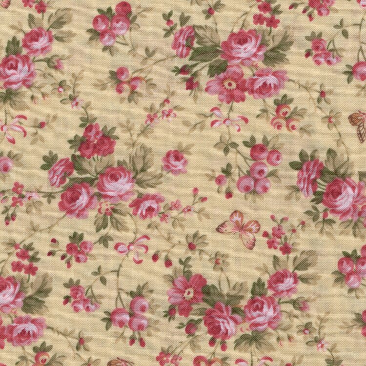 Andover French Mill geel klein roosje