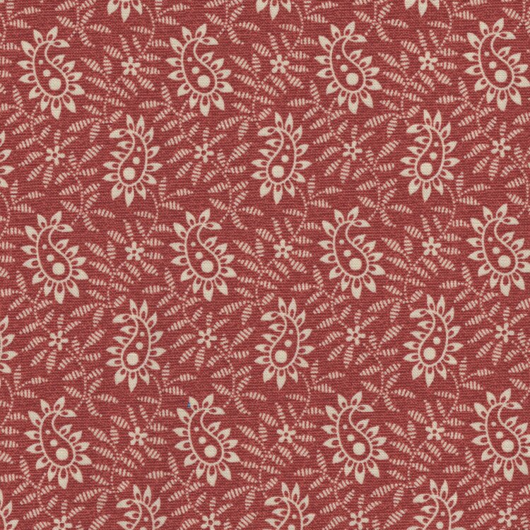 Marcus Hearthstone rood ecru paisley