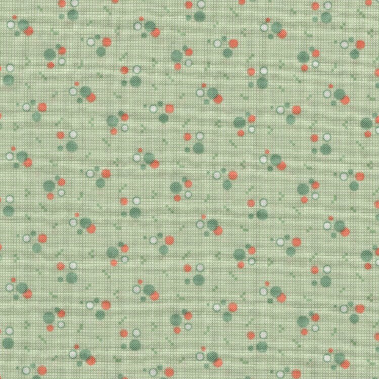 Marcus Aunt Grace Calicos groen oranje werkje