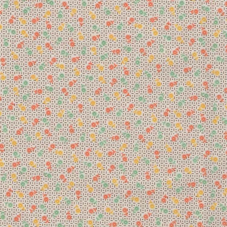 Marcus Aunt Grace Calicos ecru oranje geel werkje