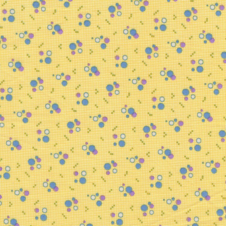 Marcus Aunt Grace Calicos geel blauw werkje