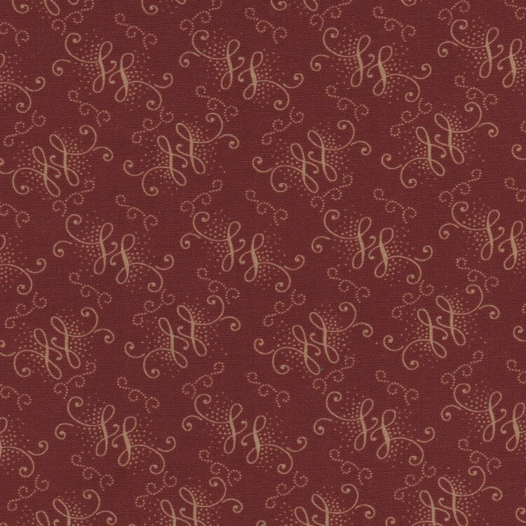 Robert Kaufman Stone Bridge rood ecru werkje