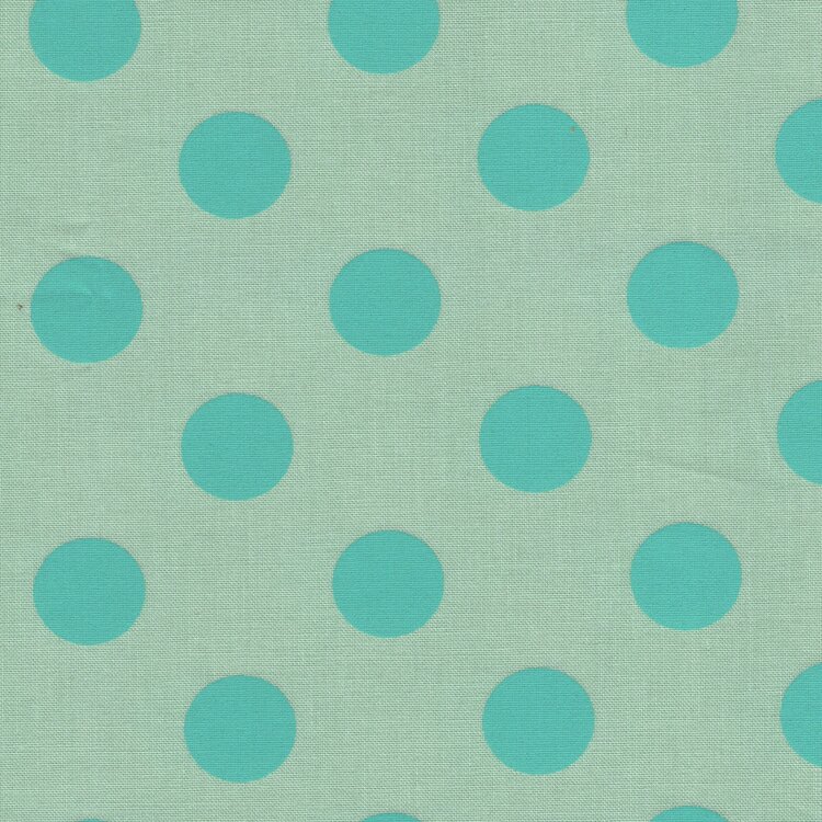 Free Spirit Tula Pink Roar turquoise grote stip