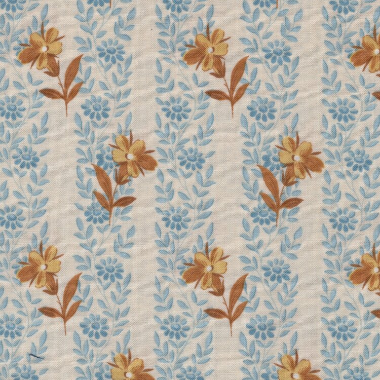 Andover Beach House ecru blauw streepje