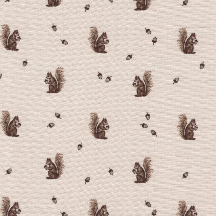 Andover Mayfair Glenda D ecru bruine eekhoorntjes