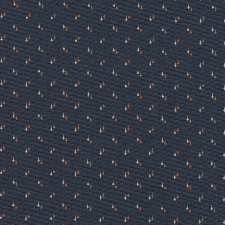 Andover Indigo Cheddar II blauw ecru/geel werkje