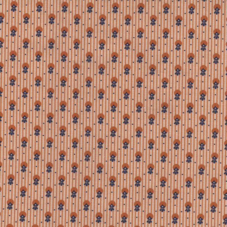 Andover Indigo Cheddar II geel blauw werkje