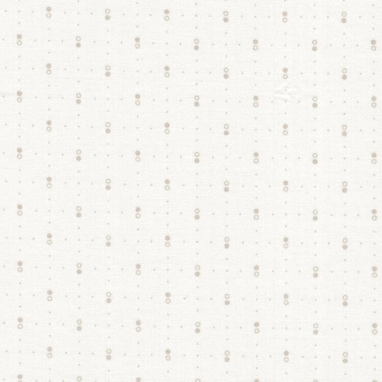 Andover Latte Circle and Dots ecru werkje