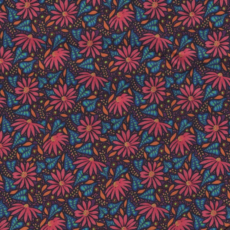 Free Spirit Language of Flowers paars roze bloemen