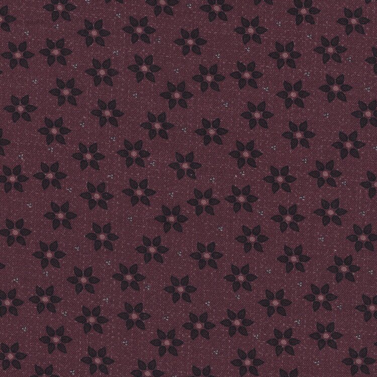 Stof a/s Fun in the Forest paars bloemetje