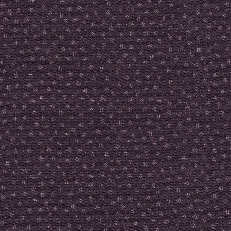 Stof a/s Fun in the Forest paars kruisjes