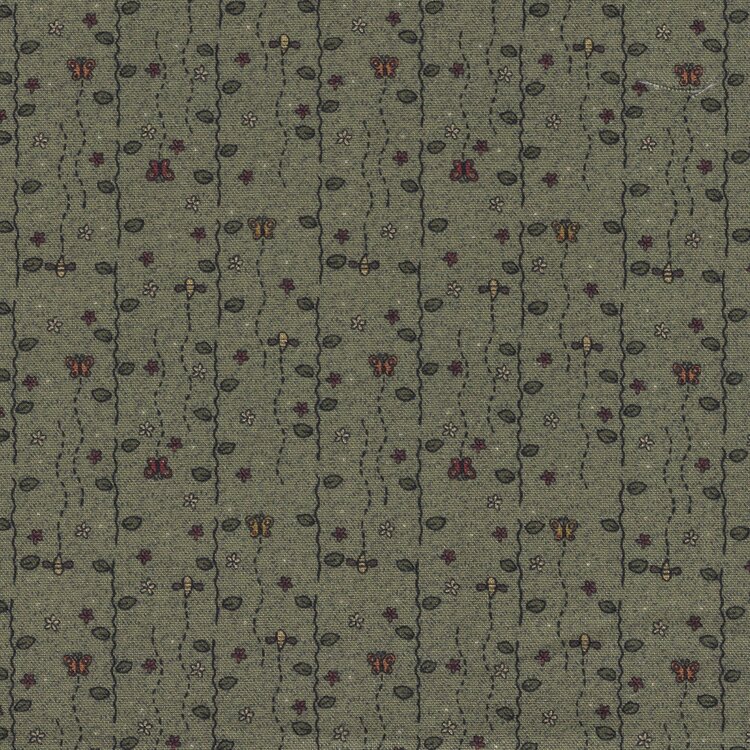 Stof a/s Fun in the Forest groen takje