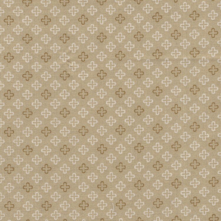 Andover A Woodsy Cottage groen ecru kruisjes