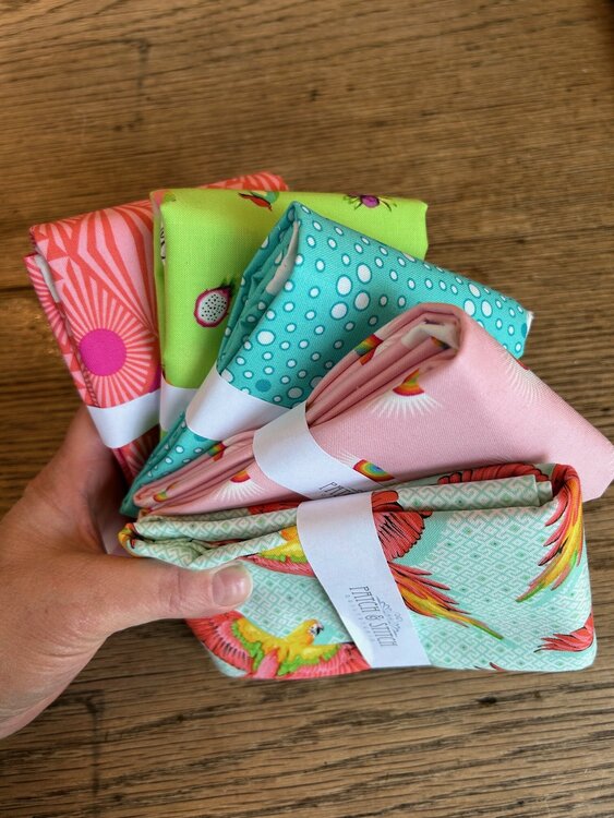 Halve meter pakket papegaai roze