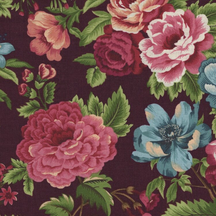 Henry Glass Mariakerke rood grote bloemen