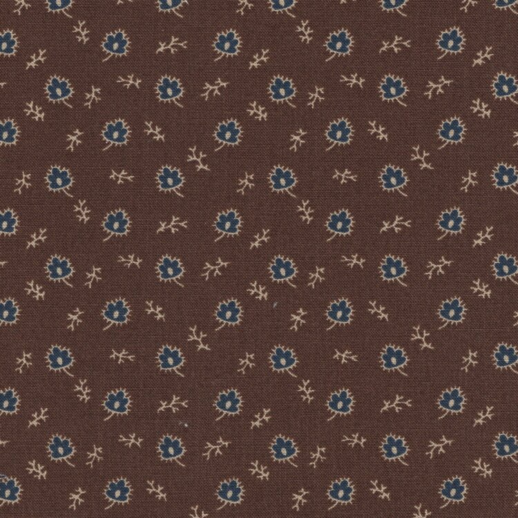 Andover Carolina bruin blauw blaadje