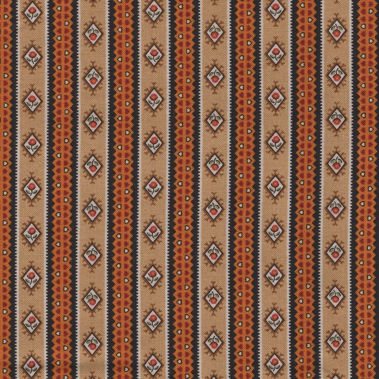 Andover Spice Market oranje tan streepje