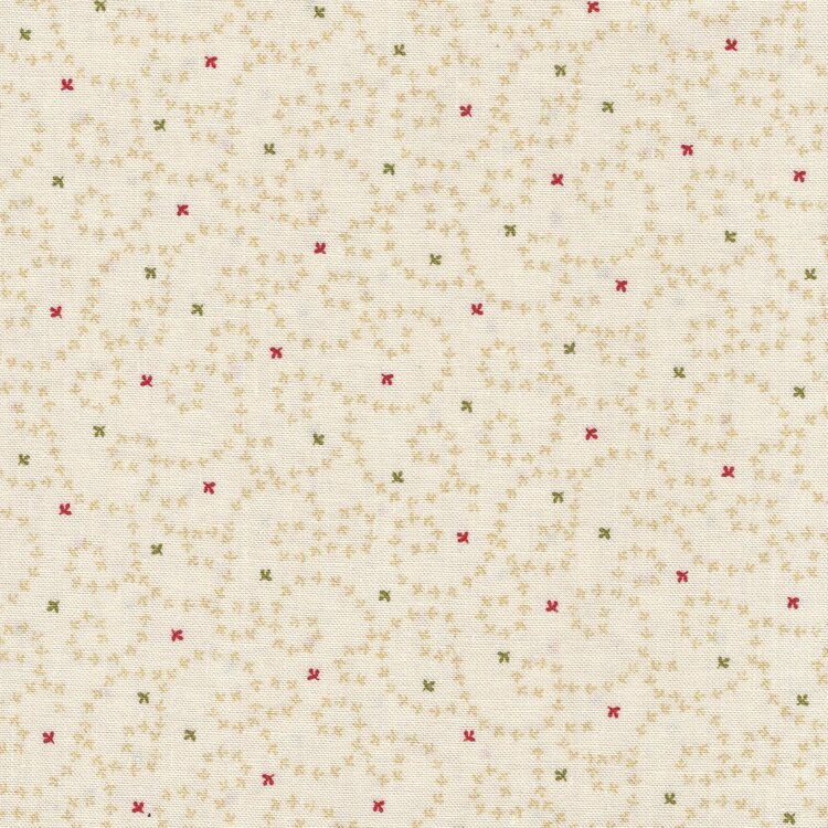 Baubles & Balsam ecru rood en groen werkje