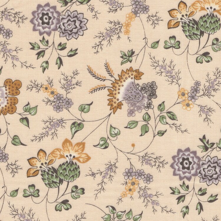 Andover Holbrook ecru lila bloem
