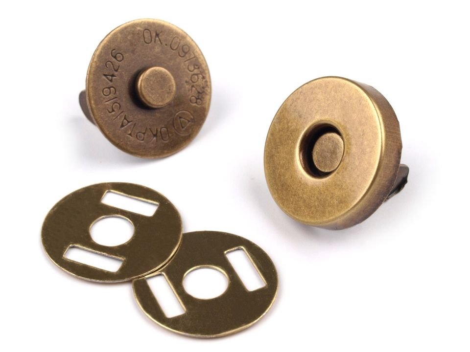 Magneetsluiting 14mm antiek brons