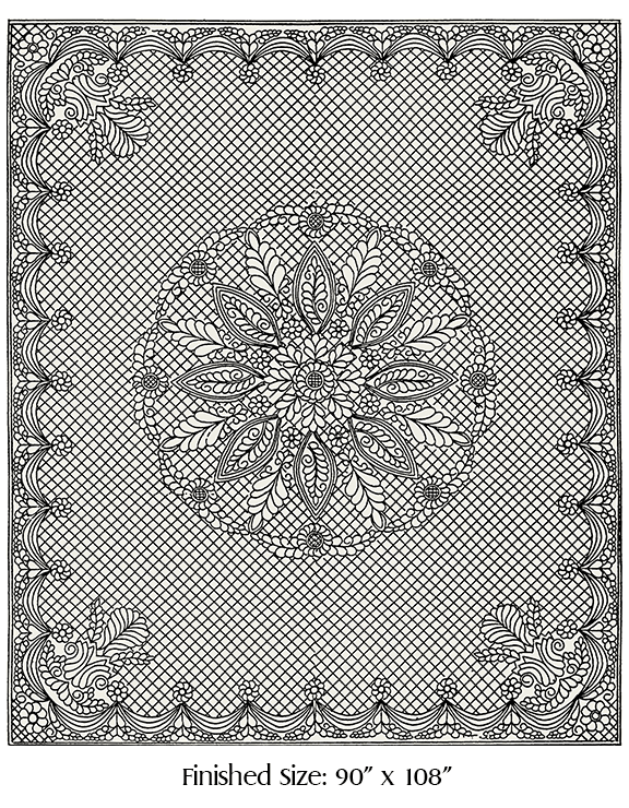 Wholecloth Quilt Welsh Beauty naturel