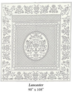 Wholecloth Quilt Top Lancaster naturel