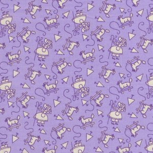 Henri Glass Nana Mae V lila wit herderinnetje