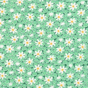 Henri Glass Nana Mae V groen wit bloemetje