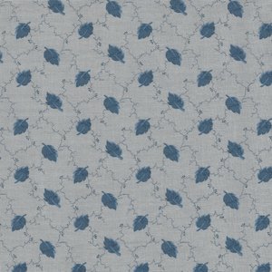 Marcus Fabrics Bountiful Blues licht blauw blaadje